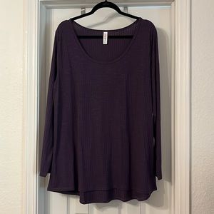 LulaRoe Long Sleeve Scoop Neck Top Size 2XL